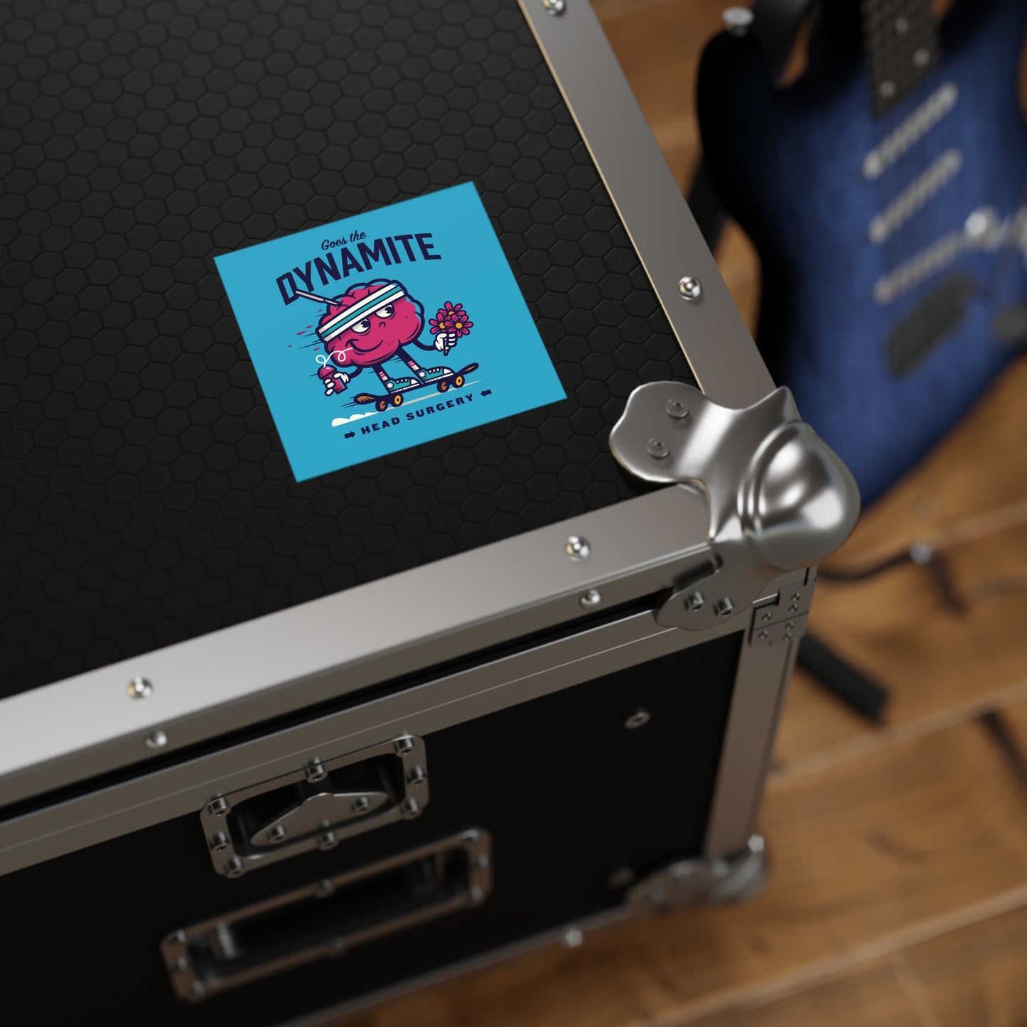 "Brainy" Square Sticker, Indoor/Outdoor