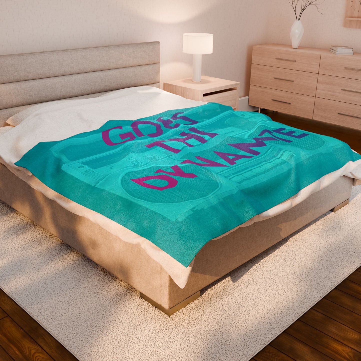 "Logo" Velveteen Plush Blanket