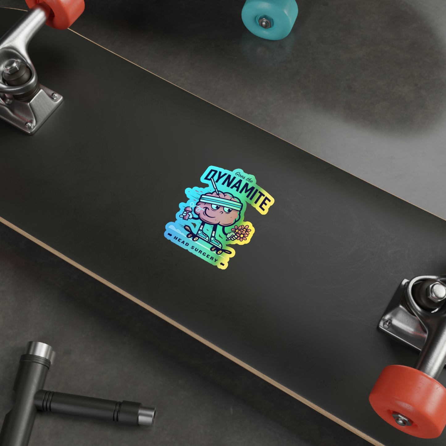 "Brainy" Holographic Die-cut Sticker