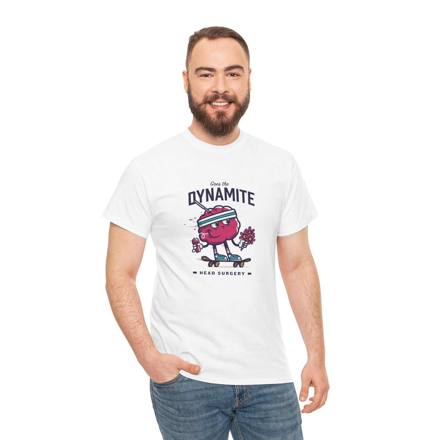 "Brainy" Unisex Heavy Cotton Tee