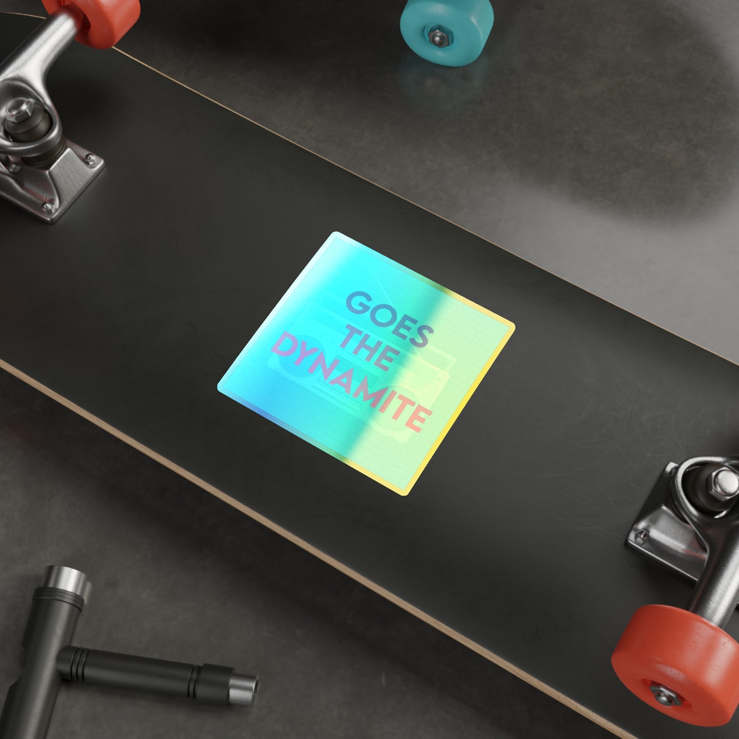 "Logo" Holographic Die-cut Sticker